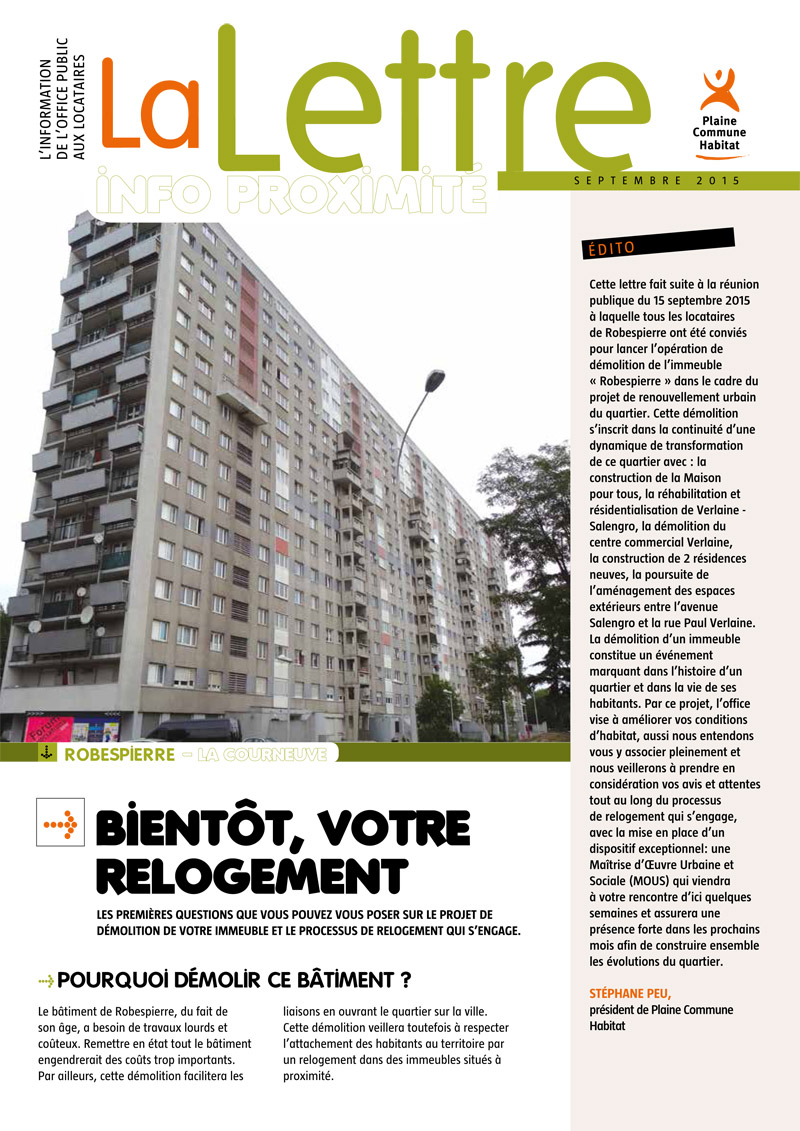 publication Lettre de proximité Robespierre
