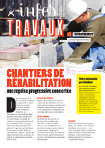 publication Chantiers de réhabilitation : la reprise progressive
